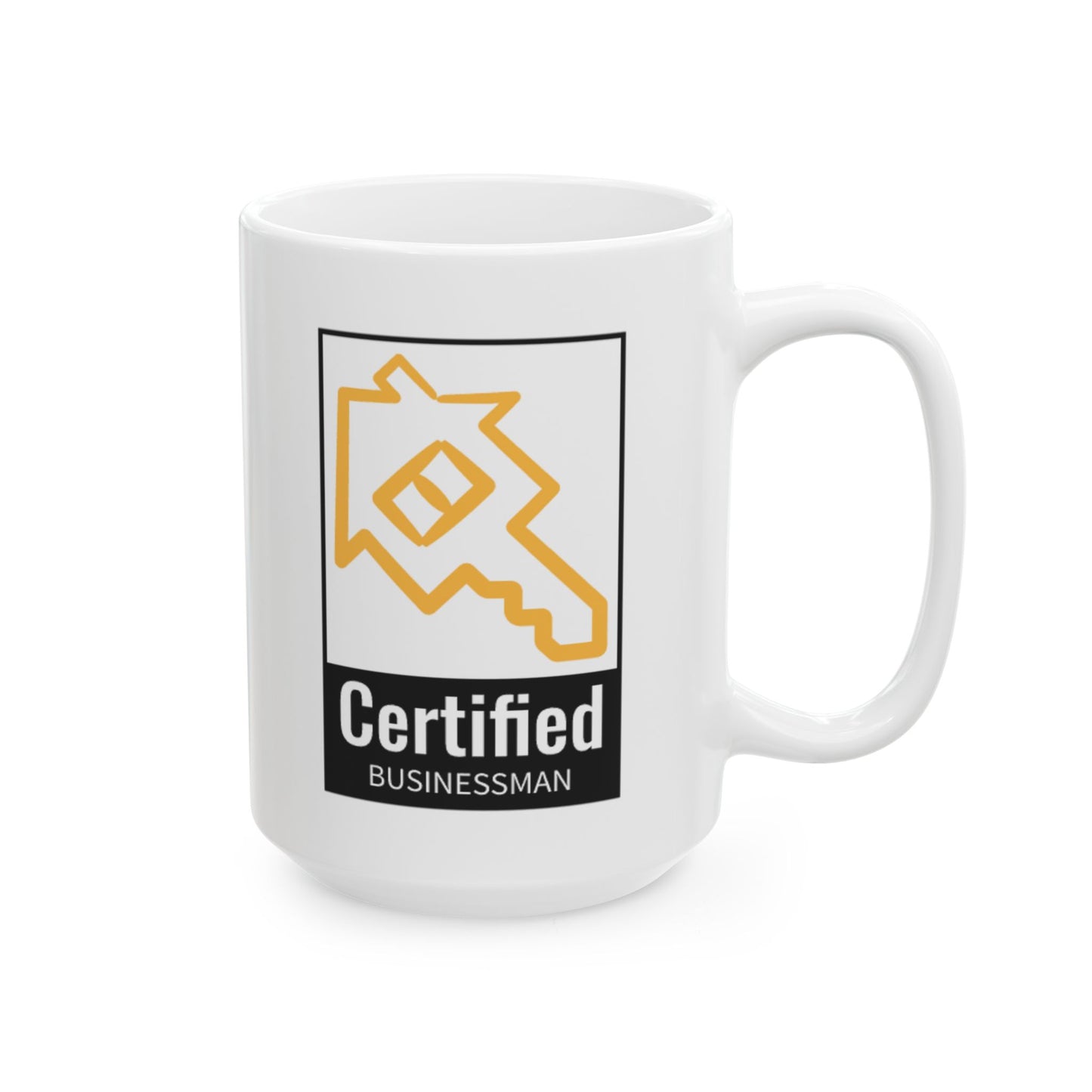 Ceramic Coffee Mug Certified Businessman Logo