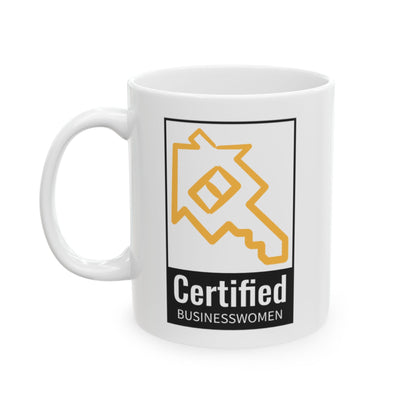 Ceramic Coffee Mug Certified Businesswomen Logo