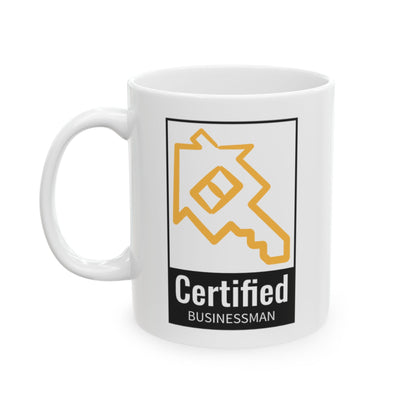 Ceramic Coffee Mug Certified Businessman Logo
