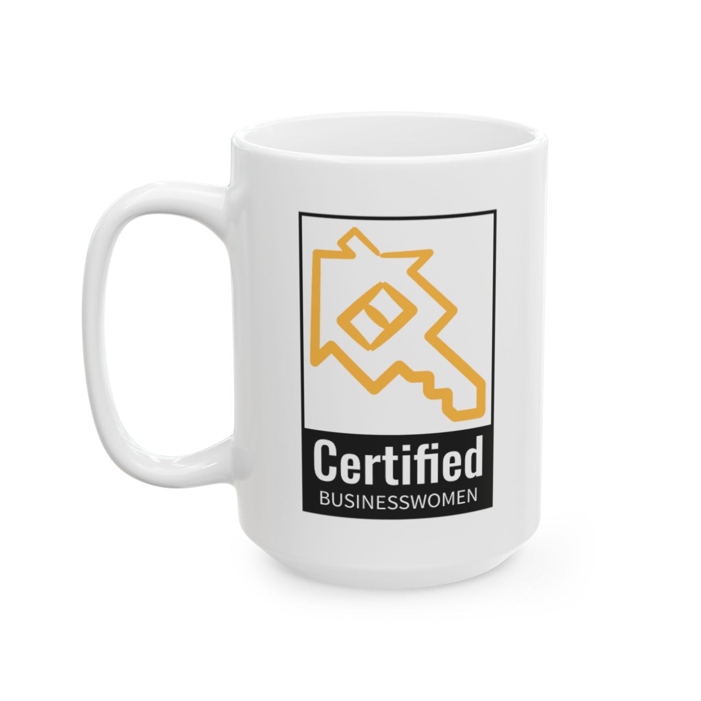 Ceramic Coffee Mug Certified Businesswomen Logo