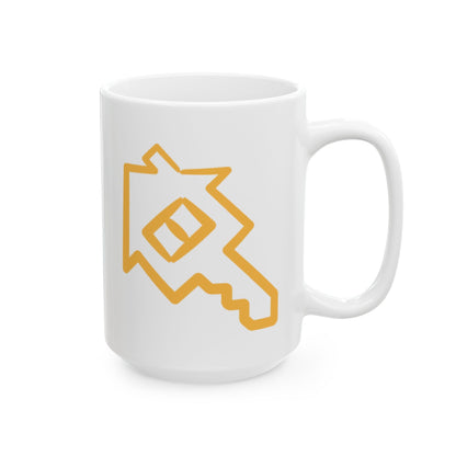 Ceramic Coffee Mug Certified Key Logo