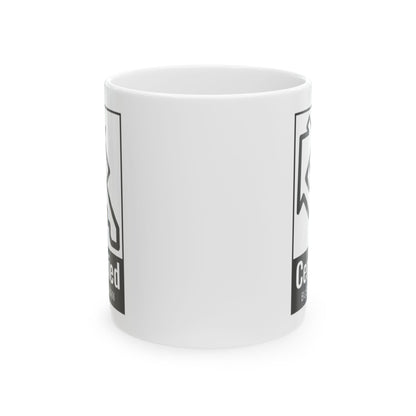 Ceramic Coffee Mug Certified Businessman Black Logo
